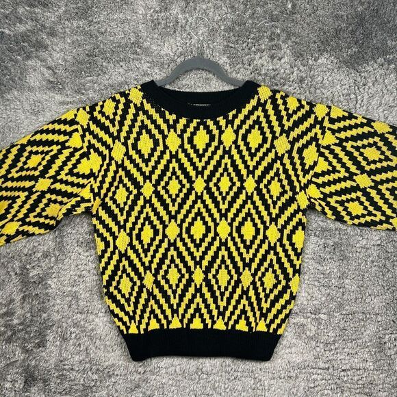 Vintage Gerard Works Sweater Size M Pullover Geometric - Picture 3 of 6